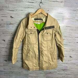 TOUGH Jeansmith  Heavy cream Field Coat jacket size medium
